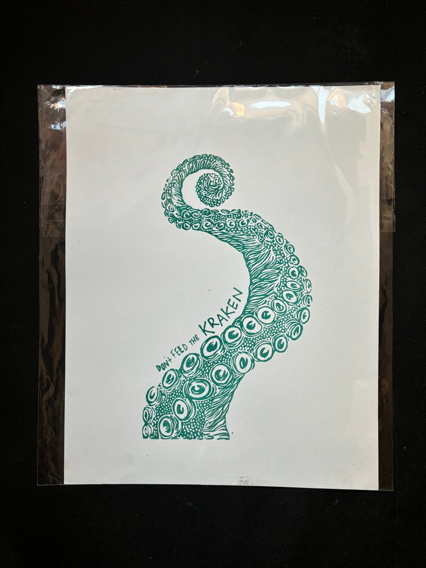 11x14 kraken print (scrape at the bottom)