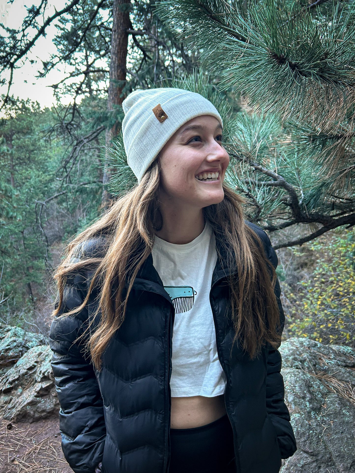 White beanie