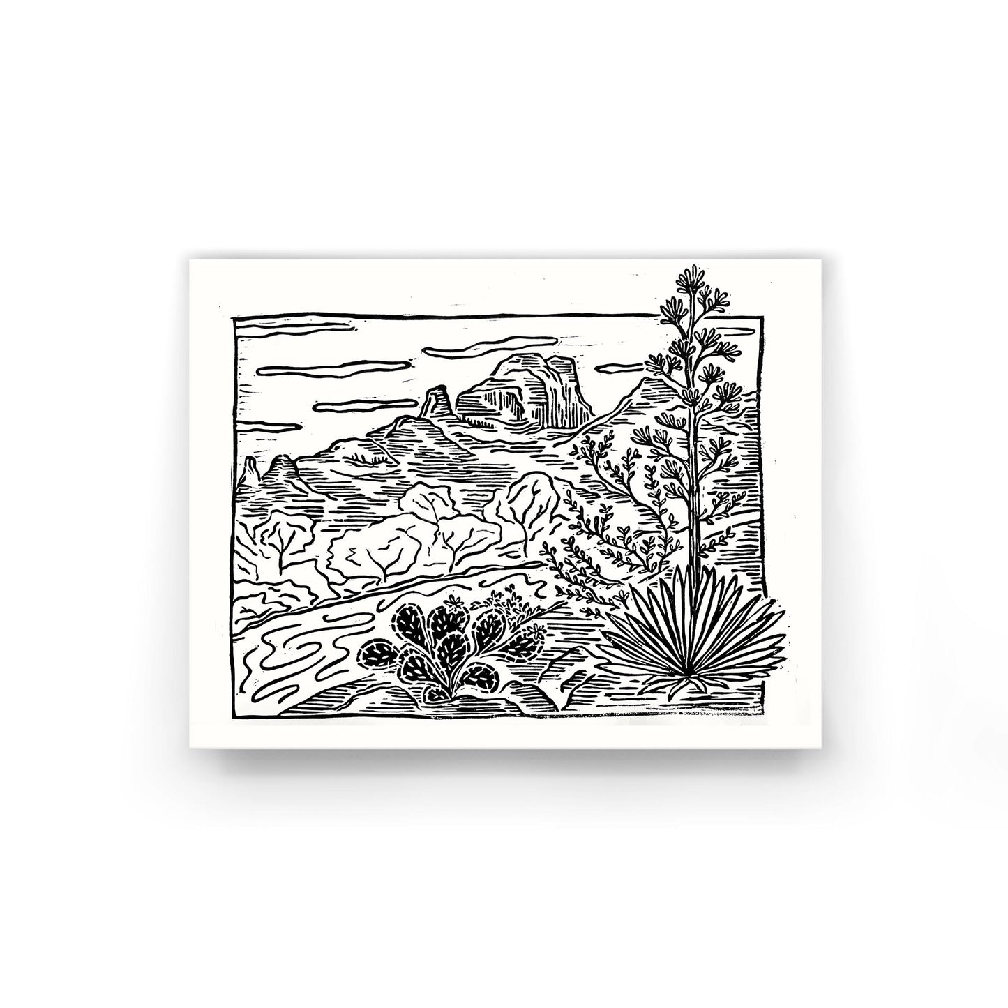 Sedona 8.5x11 print on white