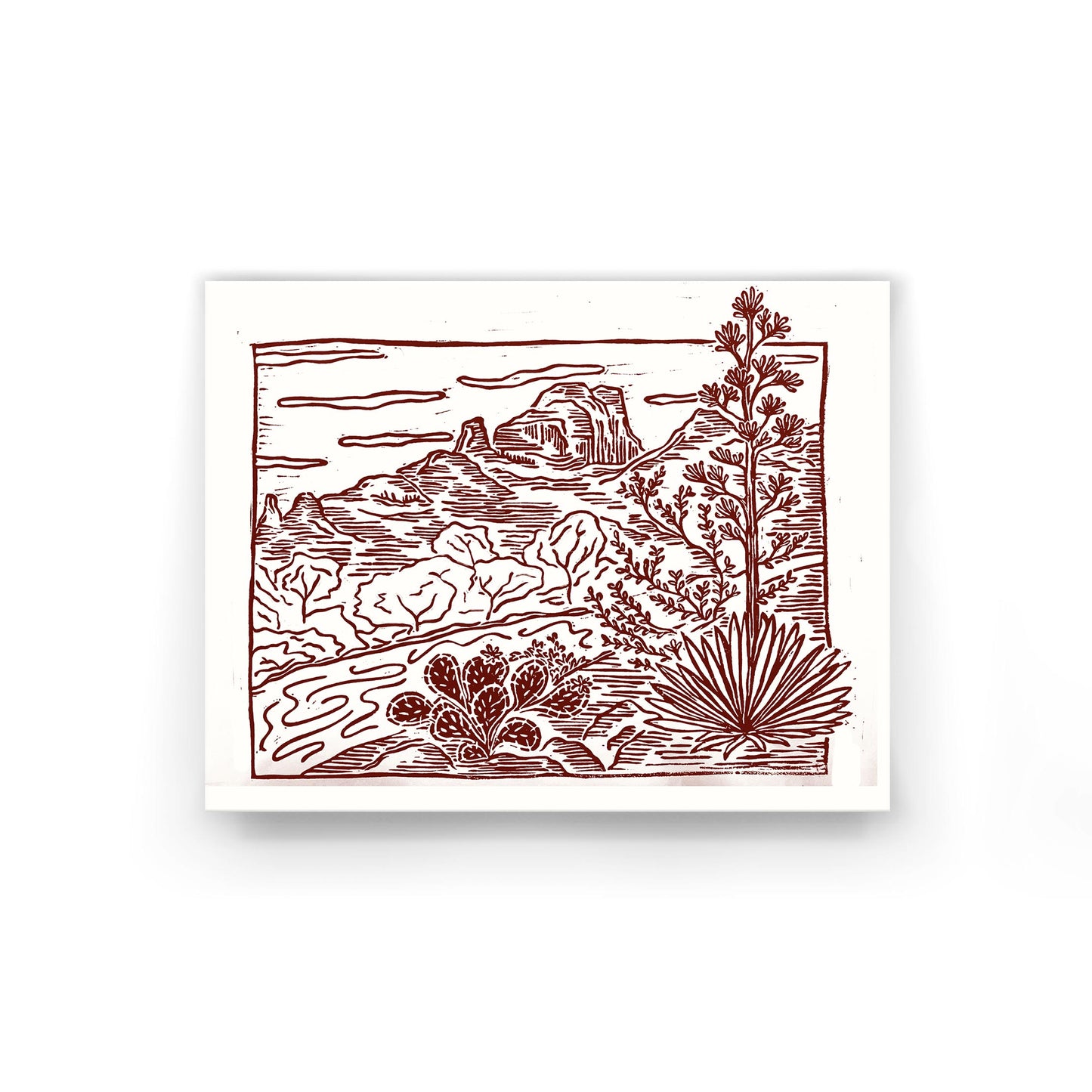 Sedona 8.5x11 print on white