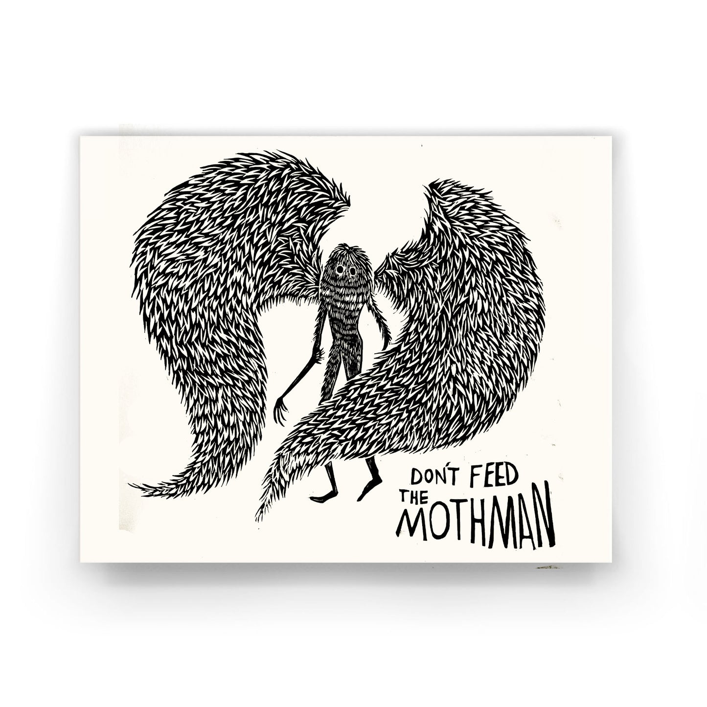 11x14 Mothman print black