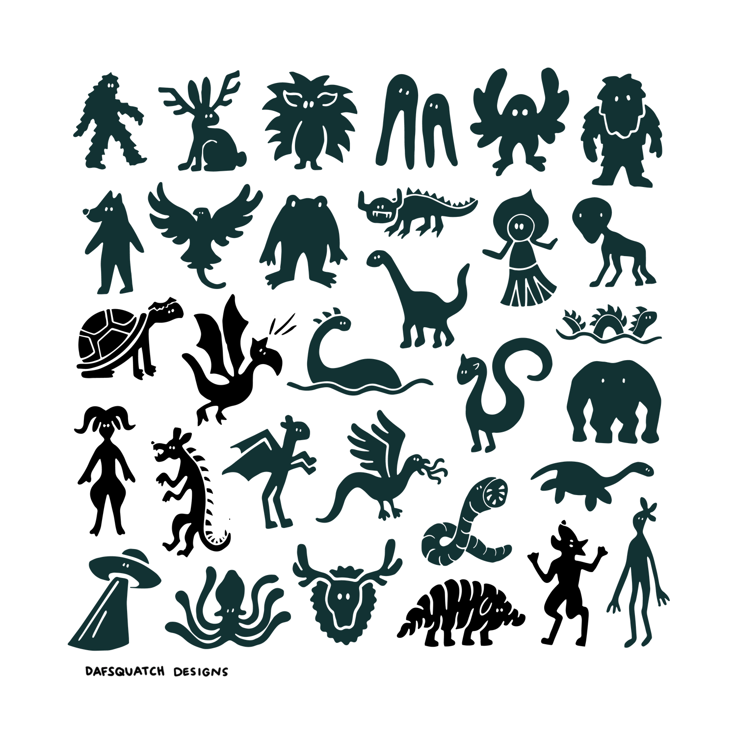 All the mini monsters