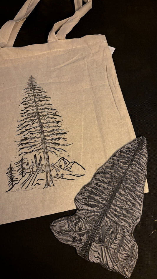 Pine summit tote bag (cotton)