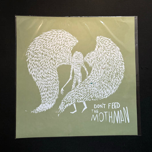 Don’t feed the Mothman print 12x12 - greens