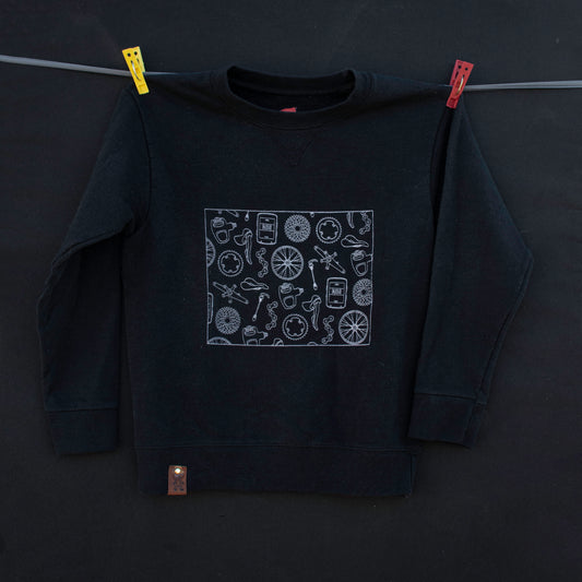 S jr - Bike part(y) crew neck