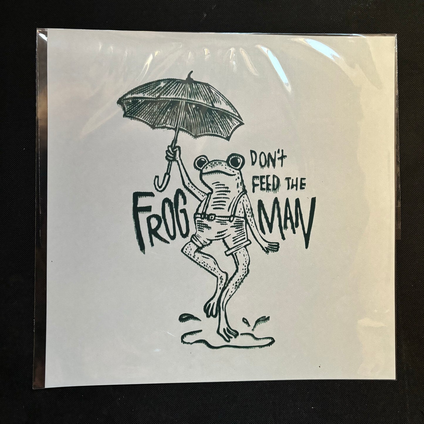 Don’t feed the Frogman 12x12 print - greys