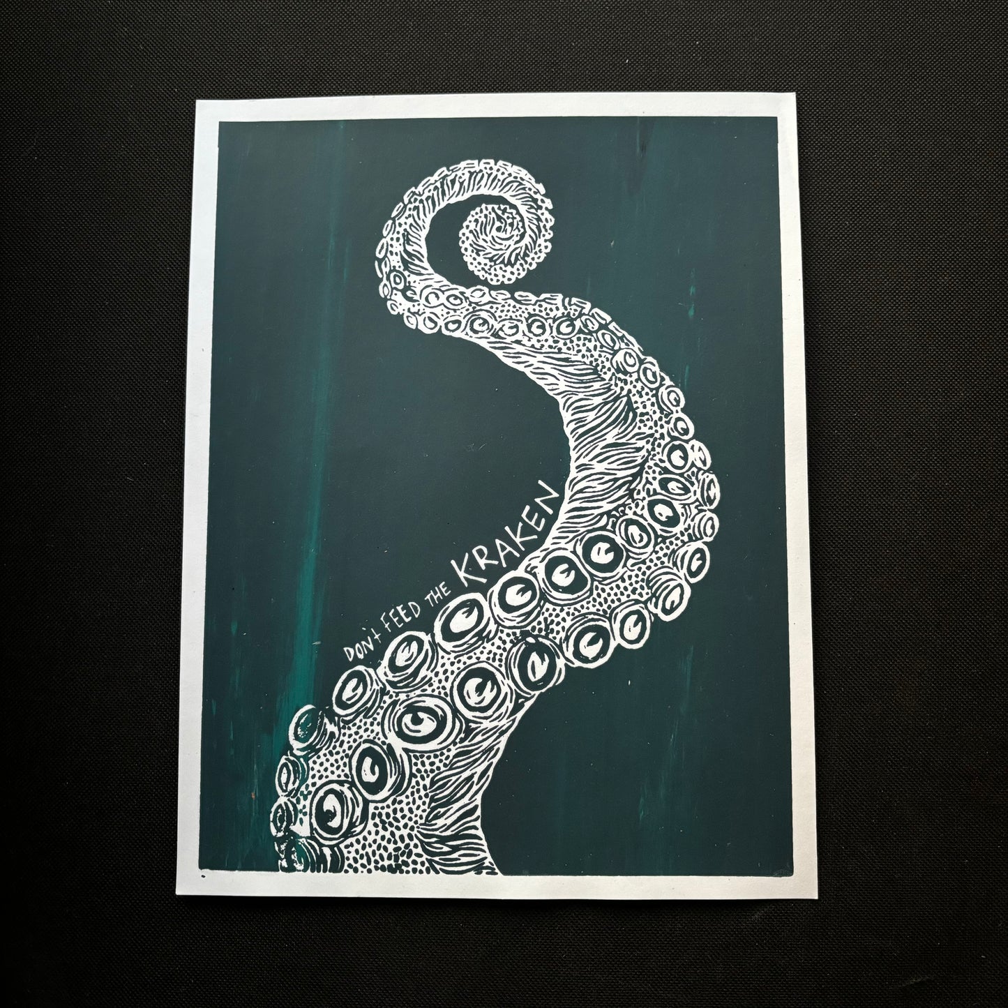 Kraken 8.5x11 print - blue strands series