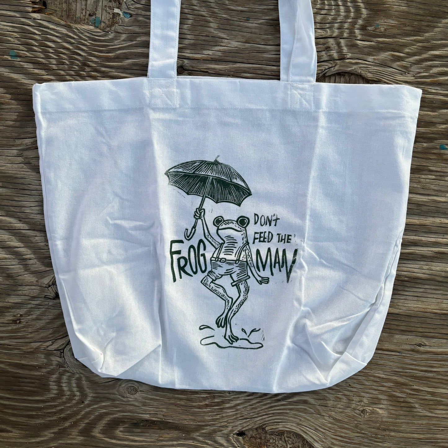 Frogman tote bag (cotton)