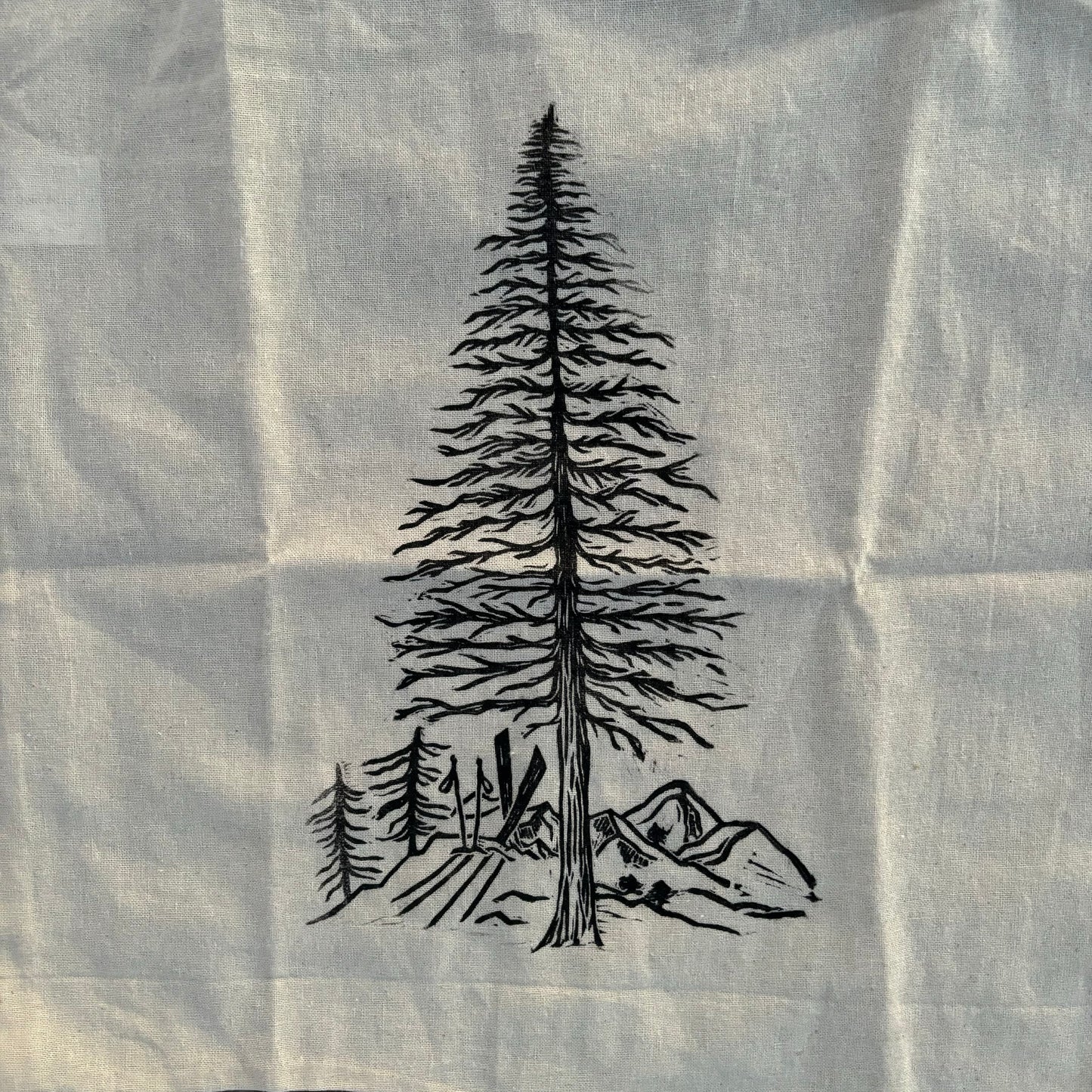 Pine summit tote bag (cotton)