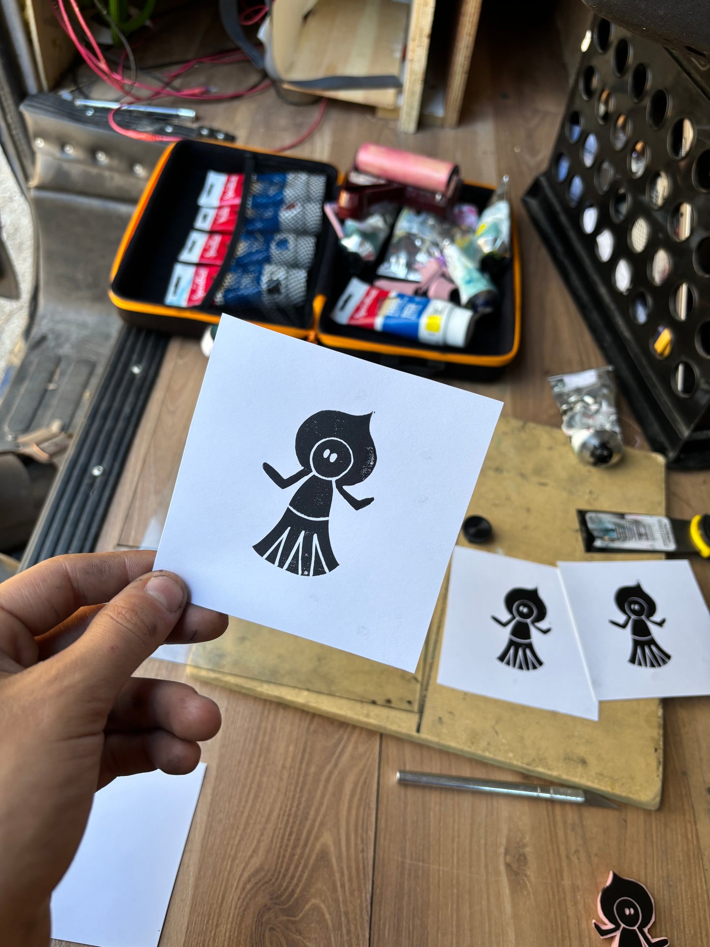 Flatwoods monster mini print