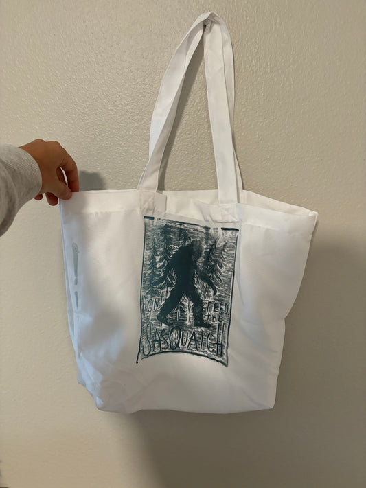 Sasquatch tote bag (misprint)