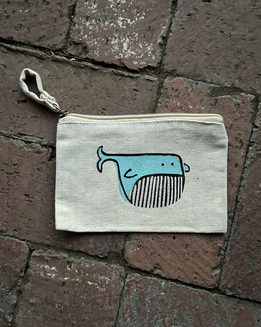 Lil whale mini pouch