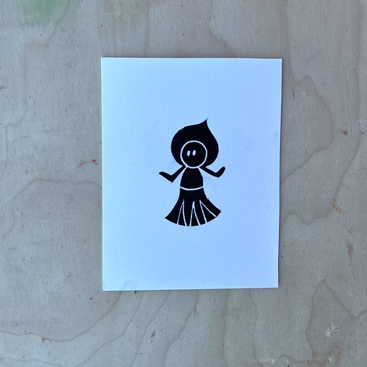 Flatwoods monster flat card