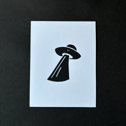 UFO flat card