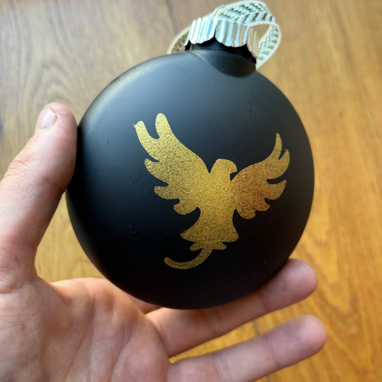 Black ornaments , gold print (ANY CRYPTID)