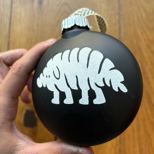 Black ornaments , white print (ANY CRYPTID)