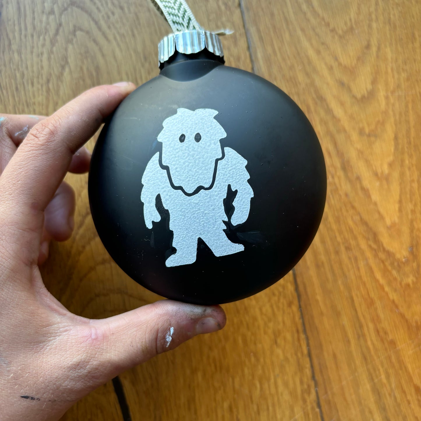 Black ornaments , white print (ANY CRYPTID)