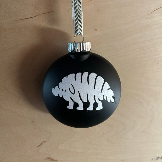 Black ornaments , white print (ANY CRYPTID)