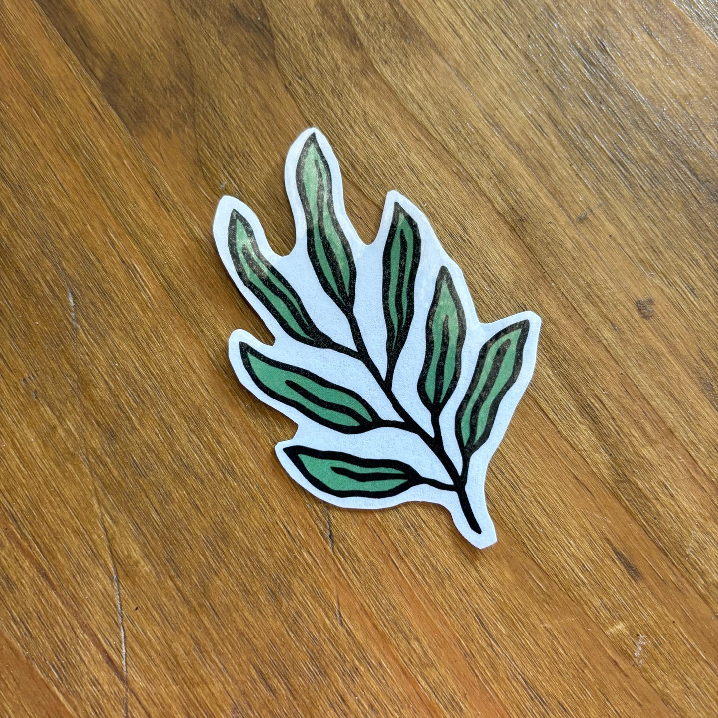 Leaf sticker