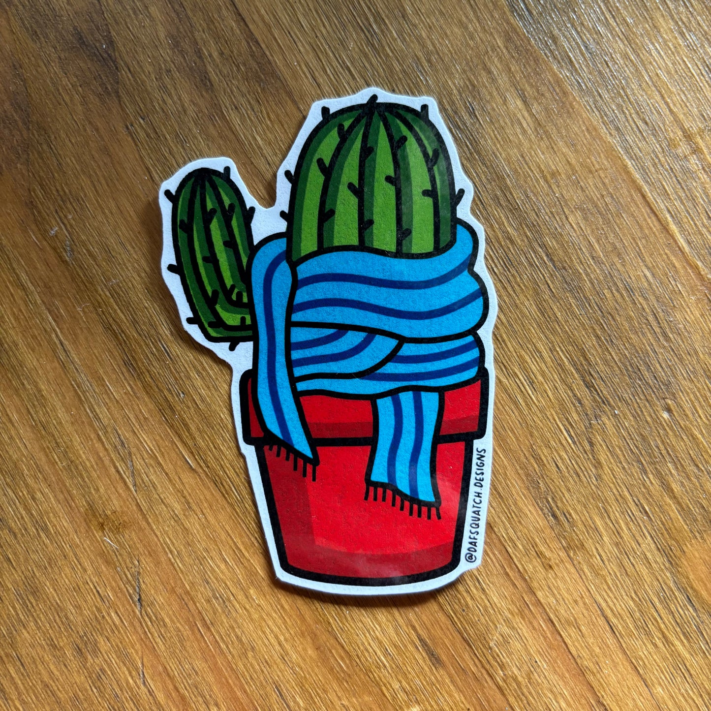 Cold cactus sticker