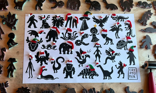 All of the cryptids 11x17 print