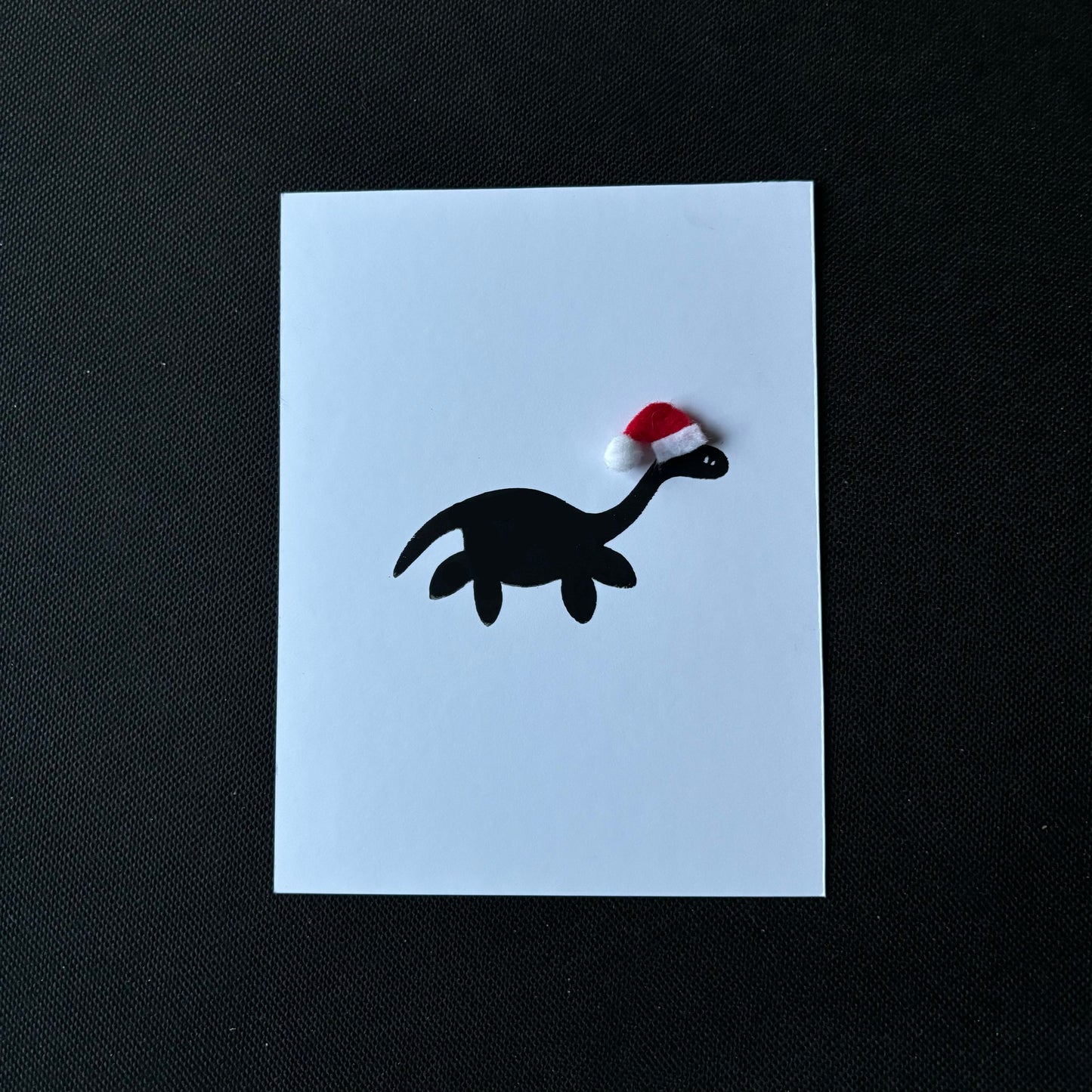 Loch ness monster flat card