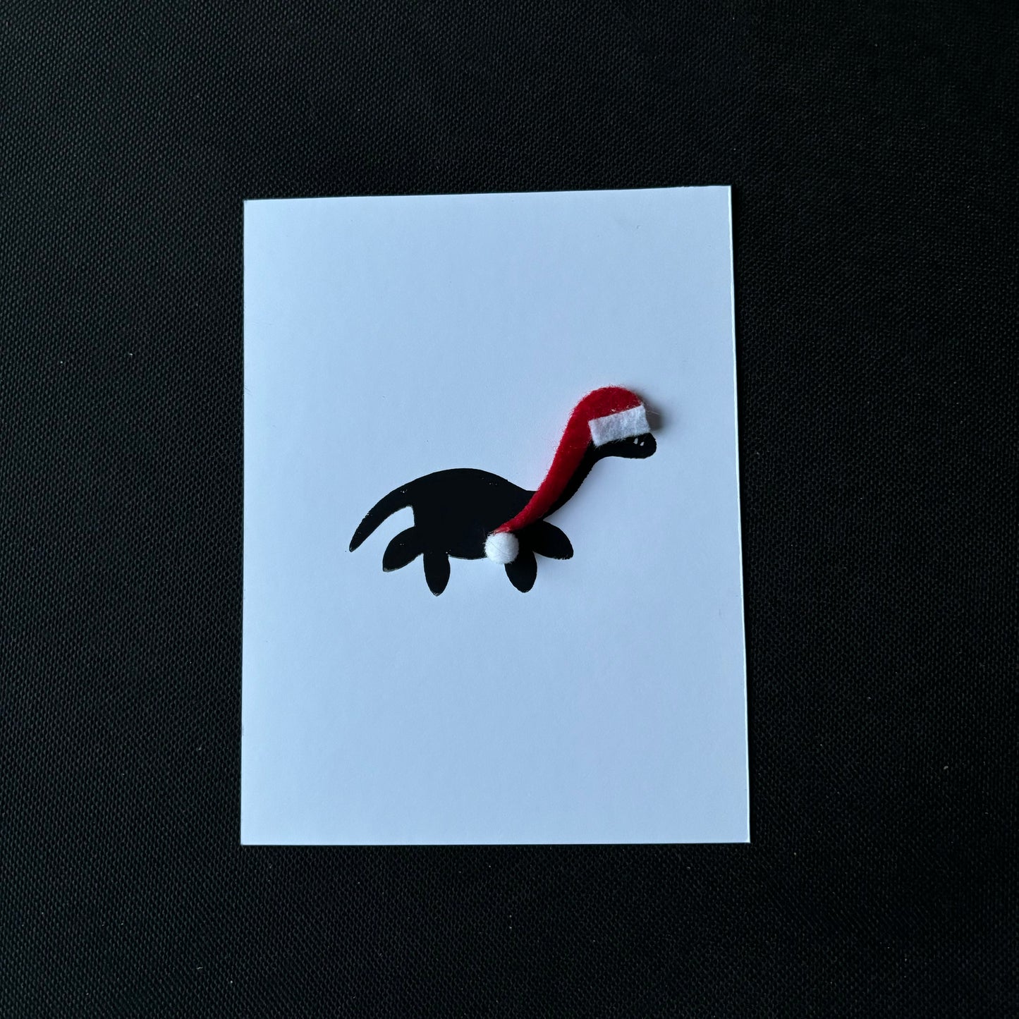 Loch ness monster flat card