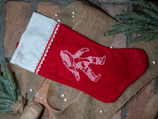 Baby squatch stocking  (right)