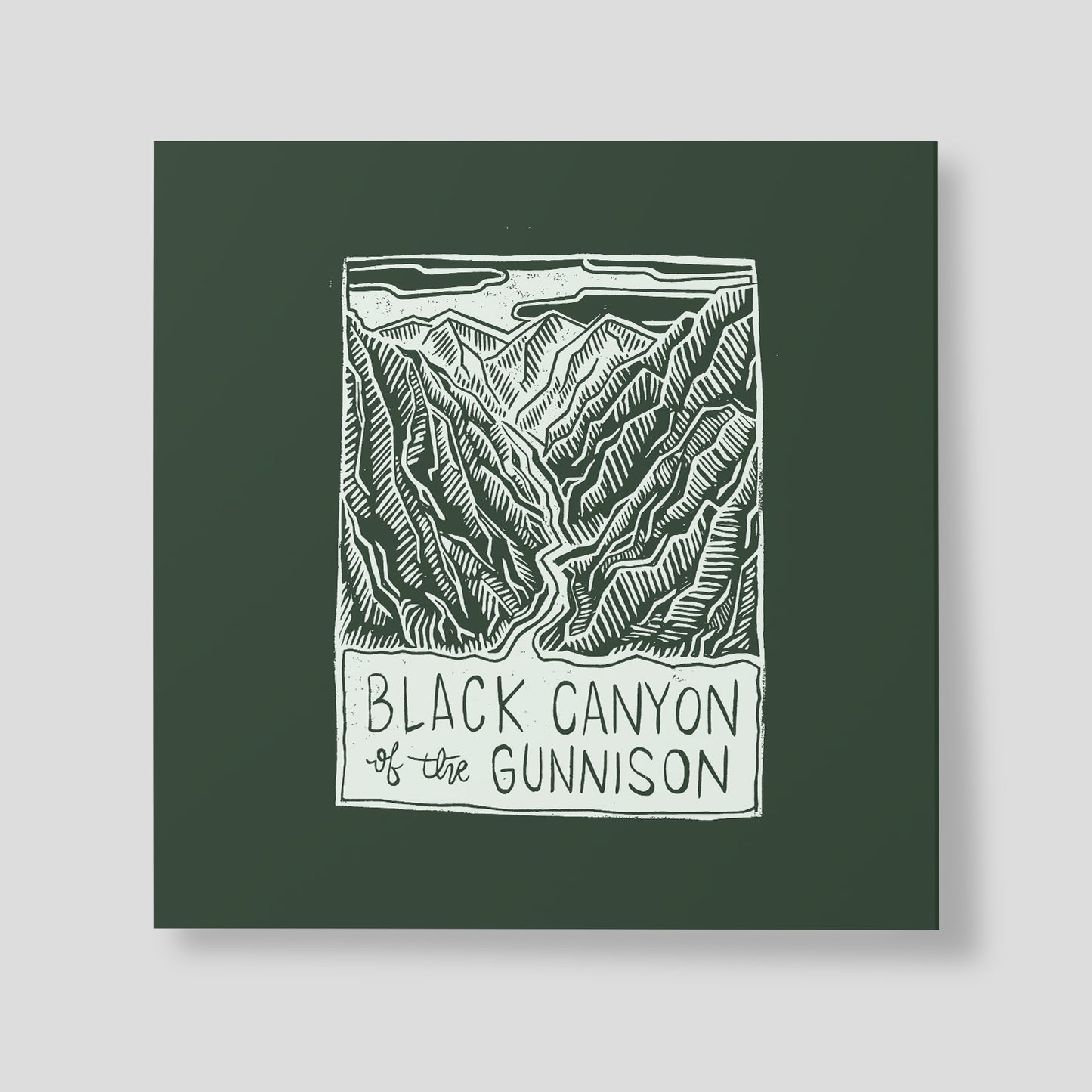 12x12 Black canyon mystery colour print
